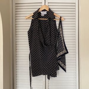 MaxMara Silk Wrap Blouse